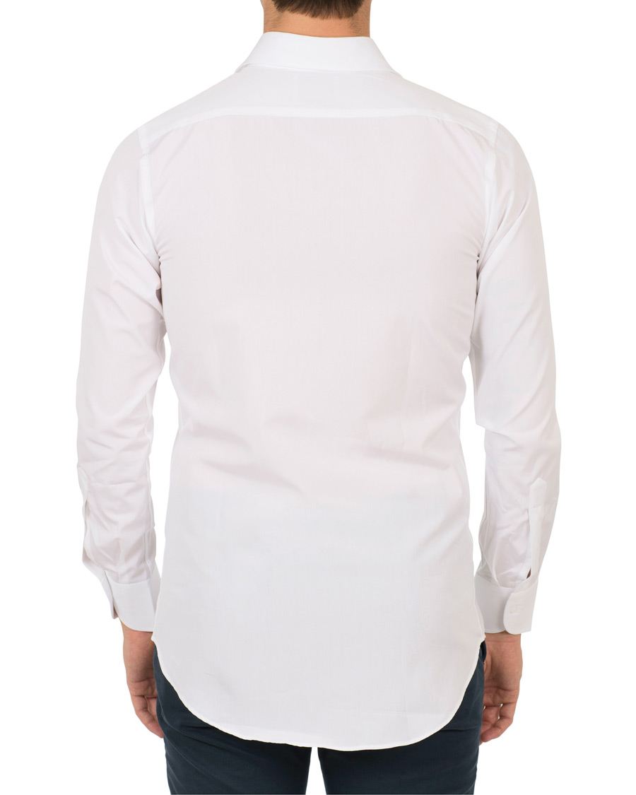Uomini | Camicie | Drake's | Slim Fit Poplin Shirt White