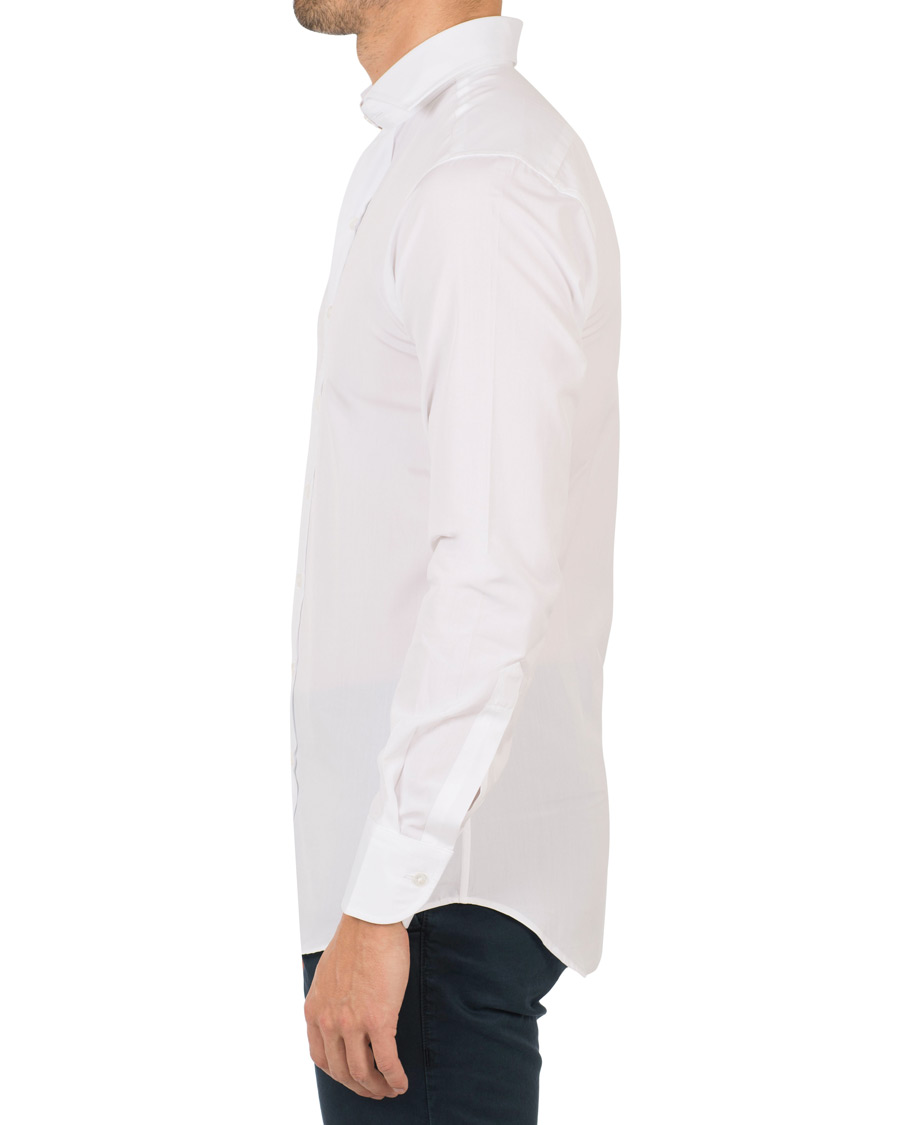 Uomini | Camicie | Drake's | Slim Fit Poplin Shirt White