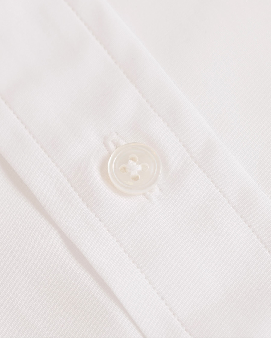 Uomini | Camicie | Drake's | Slim Fit Poplin Shirt White