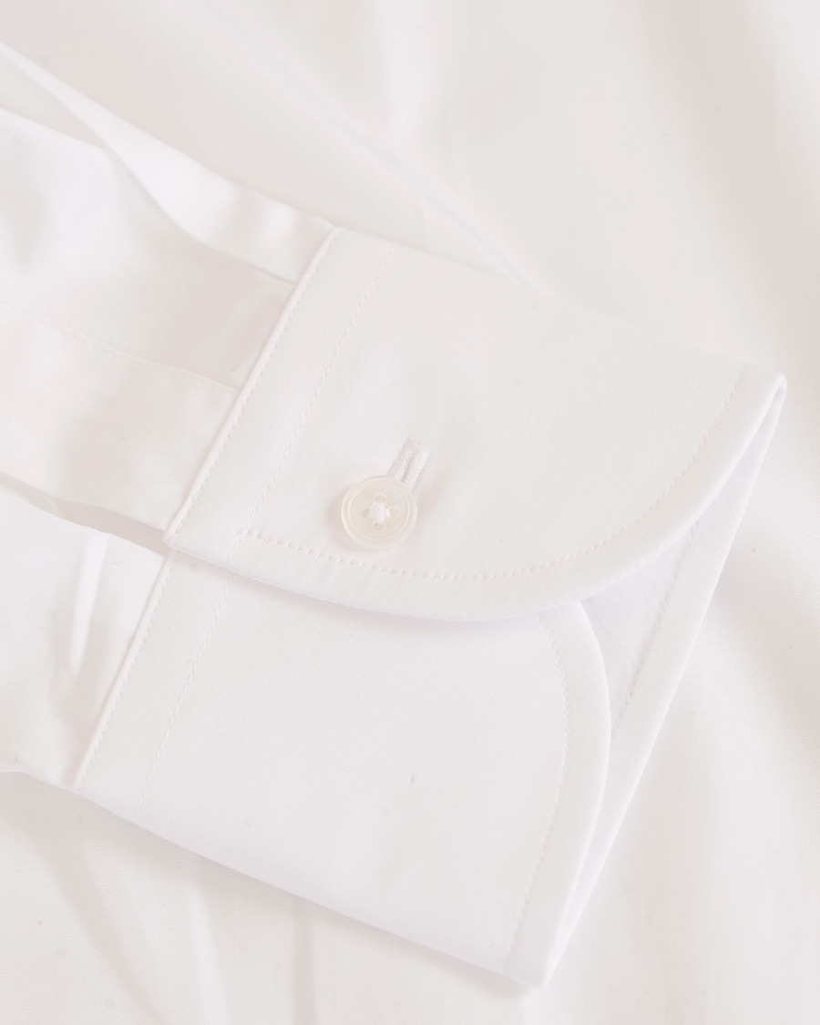 Uomini | Camicie | Drake's | Slim Fit Poplin Shirt White