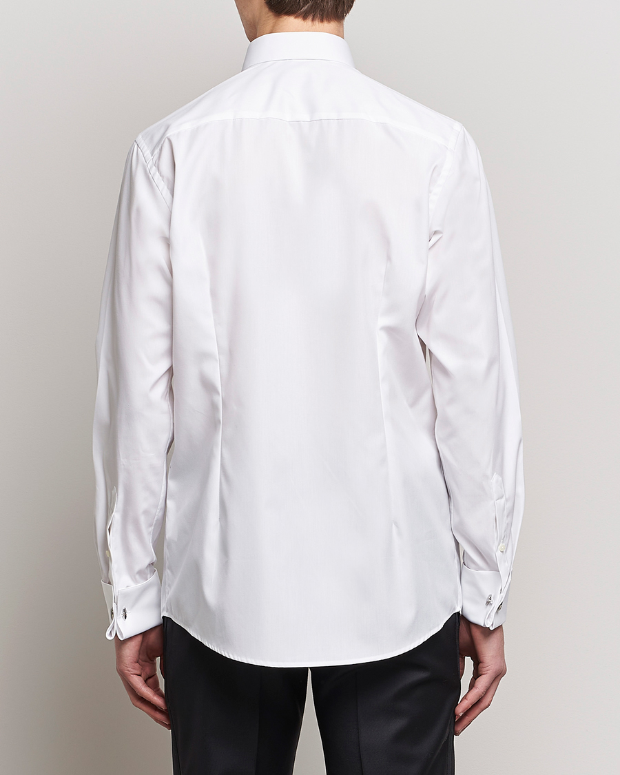 Uomini | Camicie | Eton | Custom Fit Tuxedo Shirt Black Ribbon White