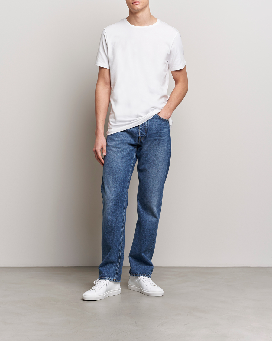 Uomini | T-shirt | Bread & Boxers | 2-Pack Crew Neck Tee White