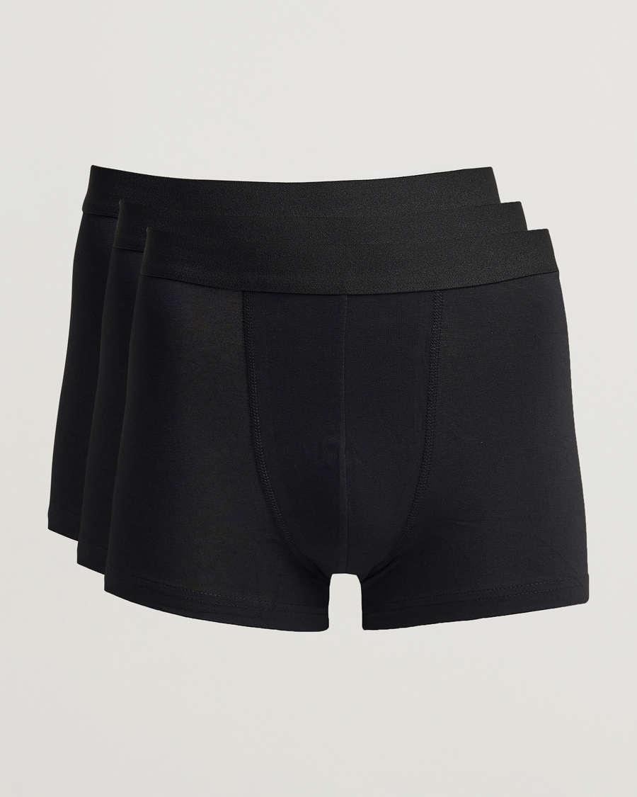 Uomini | Biancheria intima | Bread & Boxers | 3-Pack Boxer Brief Black