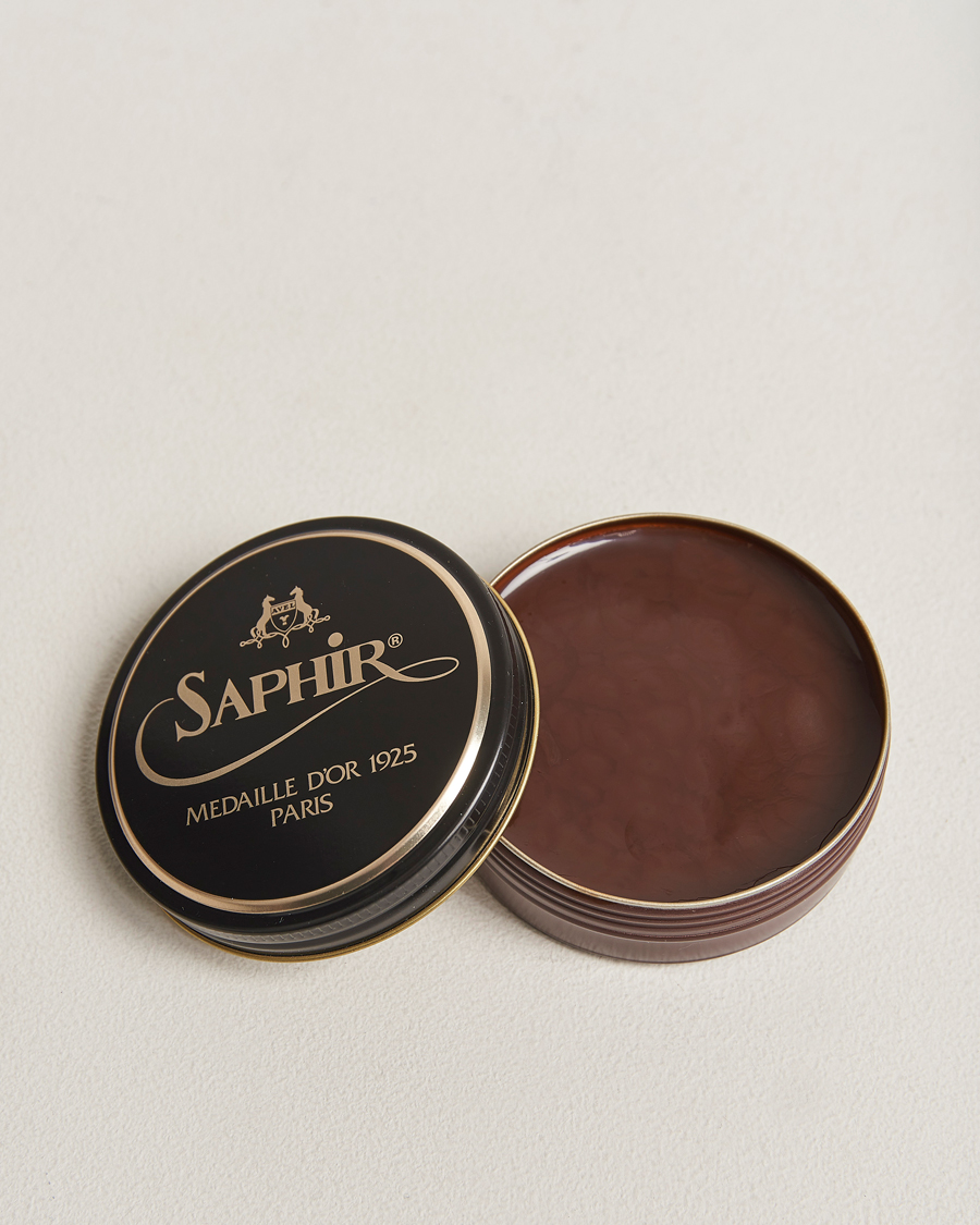 Uomini | Cura delle scarpe | Saphir Medaille d'Or | Pate De Lux 50 ml Medium Brown