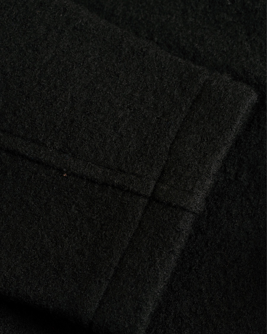 Uomini | Giacche | NN07 | Oswald Wool Stand Up Collar Overshirt Black