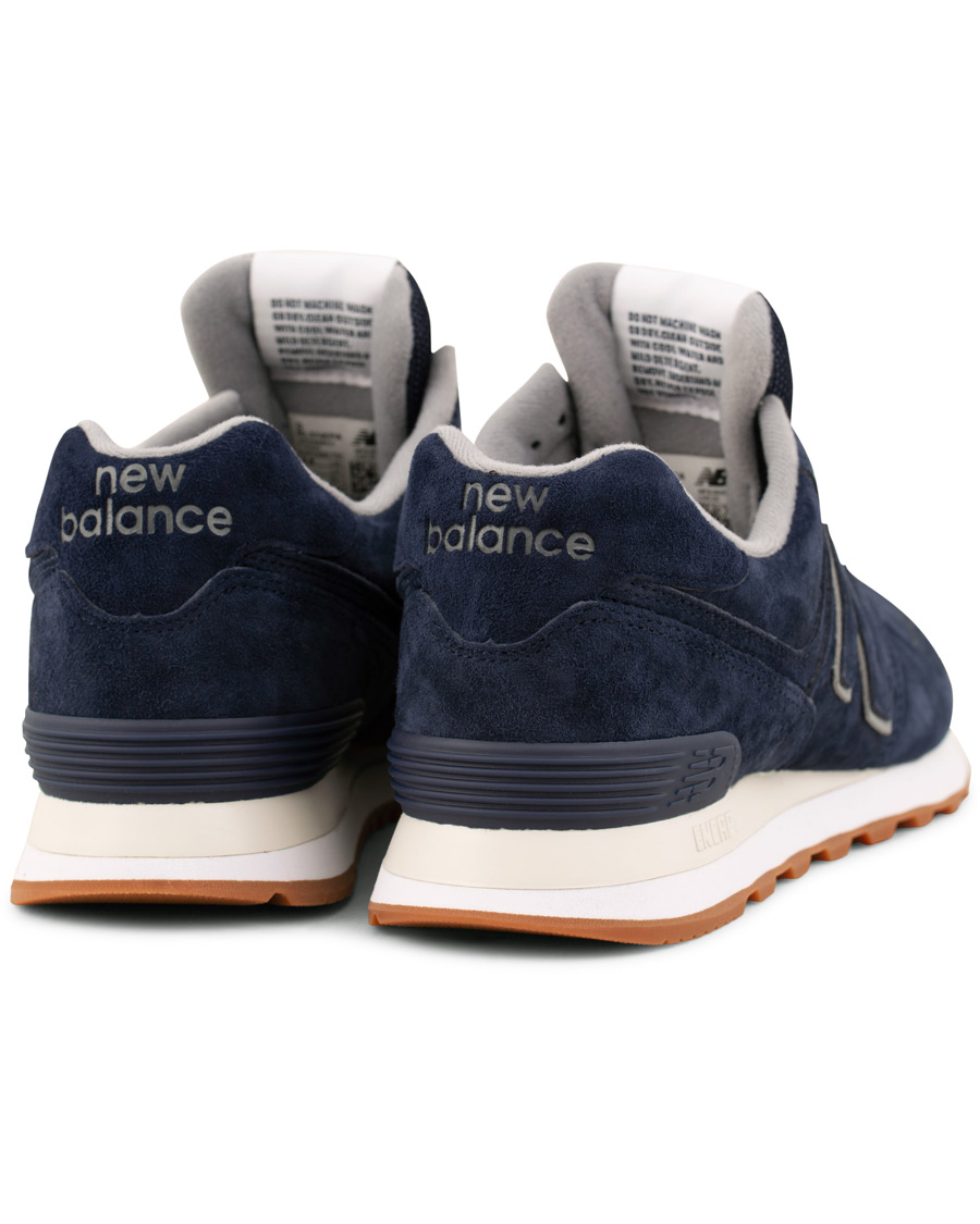 Uomini | New Balance 574 Running Sneaker Navy Suede | New Balance | 574 Running Sneaker Navy Suede