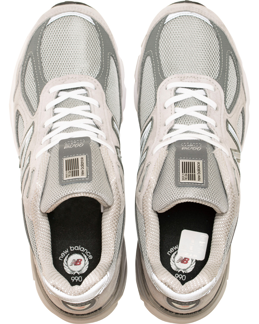 Uomini | New Balance Made in USA 990 Running Sneaker Grey | New Balance | Made in USA 990 Running Sneaker Grey