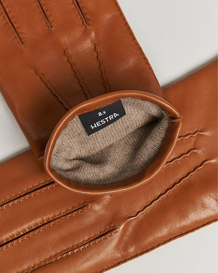 Uomini | Guanti | Hestra | Edward Wool Lined Glove Cognac