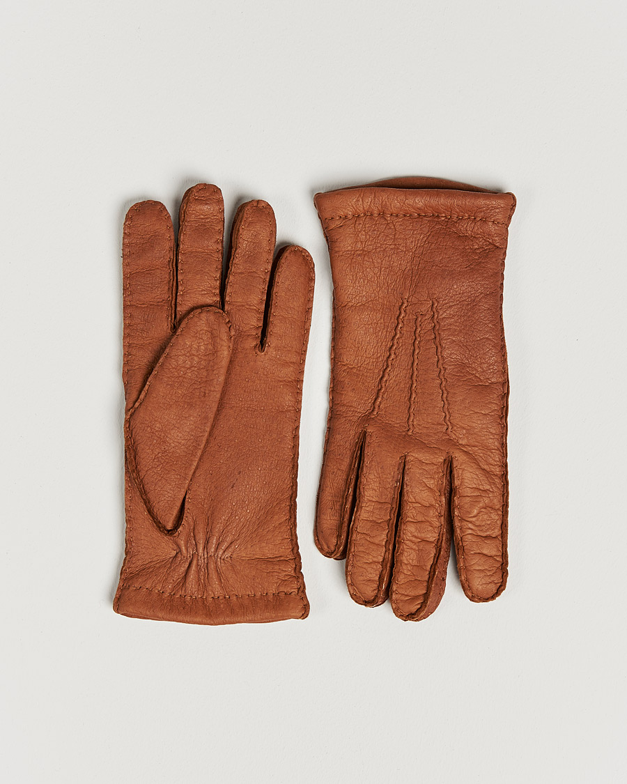 Uomini | Hestra Peccary Handsewn Cashmere Glove Cork | Hestra | Peccary Handsewn Cashmere Glove Cork