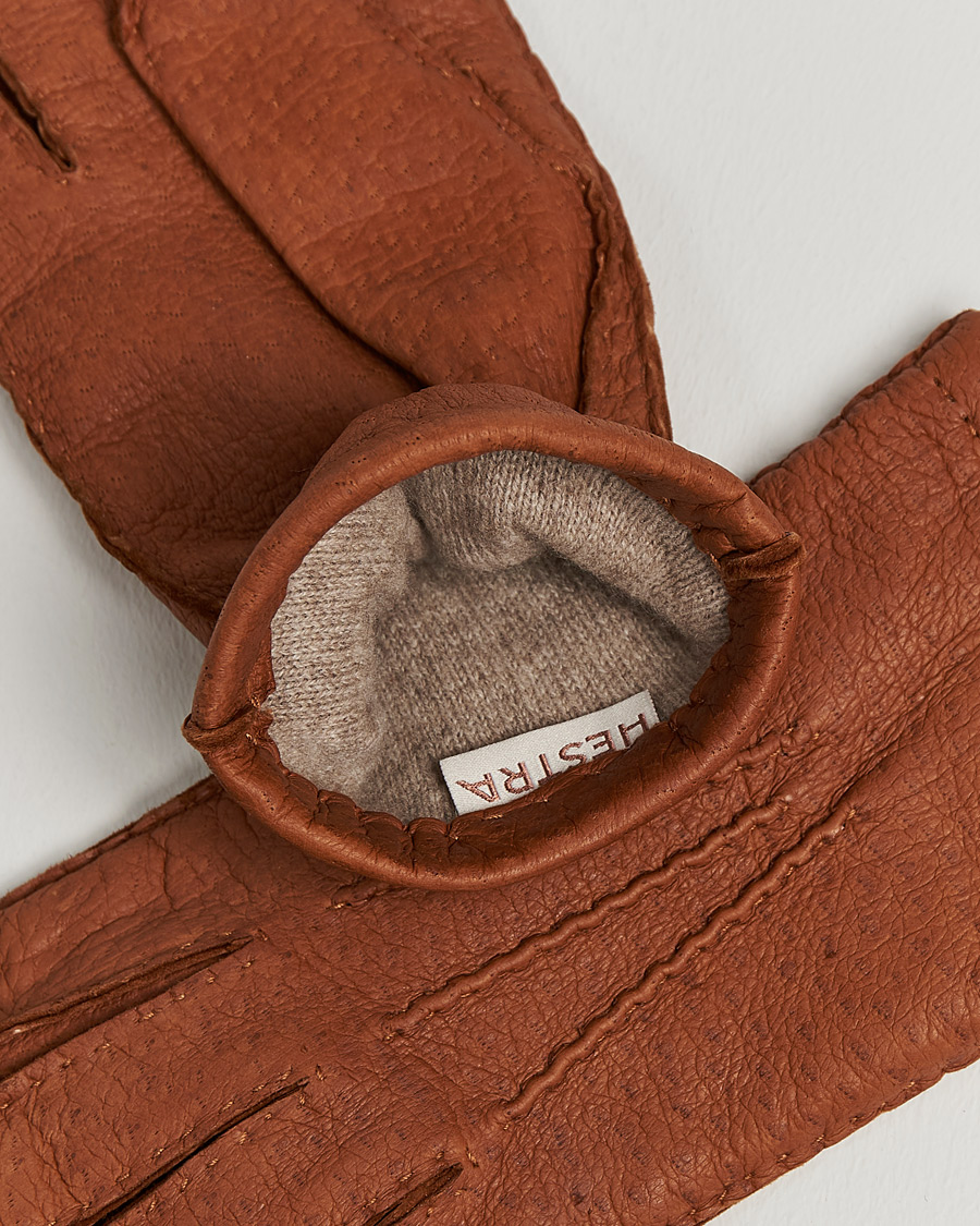 Uomini | Hestra Peccary Handsewn Cashmere Glove Cork | Hestra | Peccary Handsewn Cashmere Glove Cork