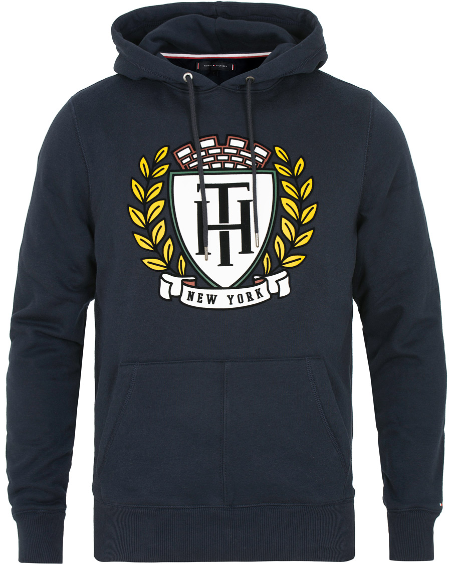 Uomini | Maglieria | Tommy Hilfiger | Crest Hoodie Sky Captain