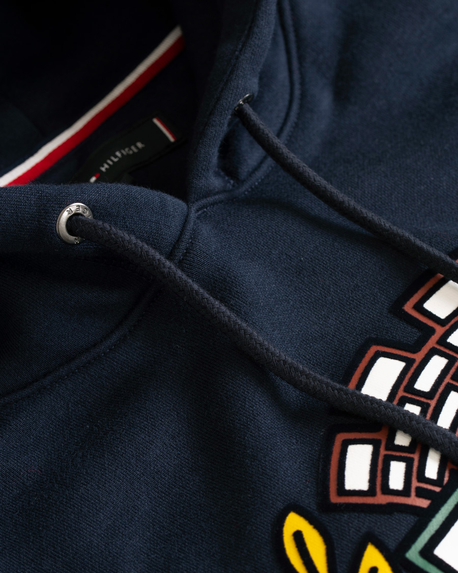 Uomini | Maglieria | Tommy Hilfiger | Crest Hoodie Sky Captain