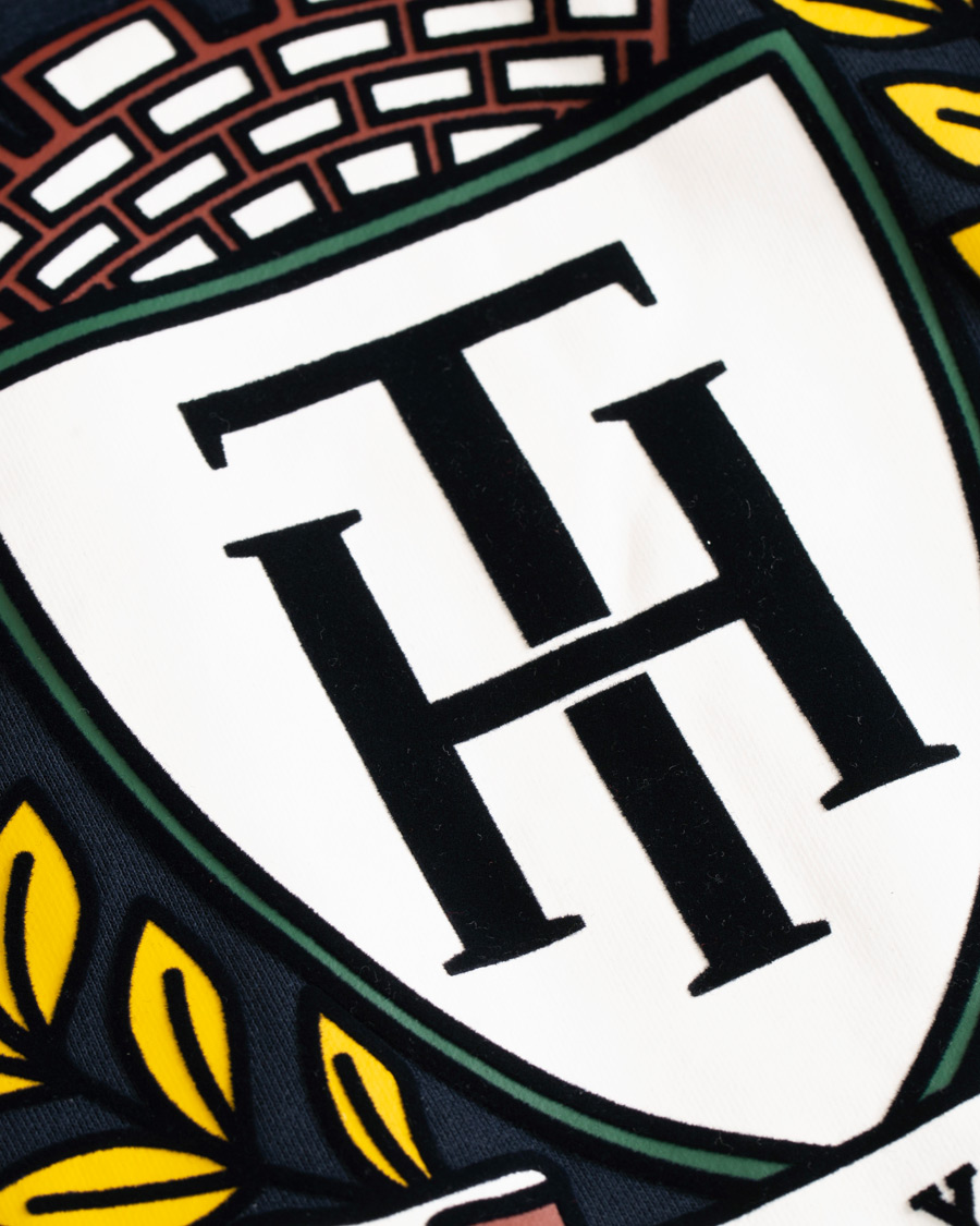 Uomini | Maglieria | Tommy Hilfiger | Crest Hoodie Sky Captain