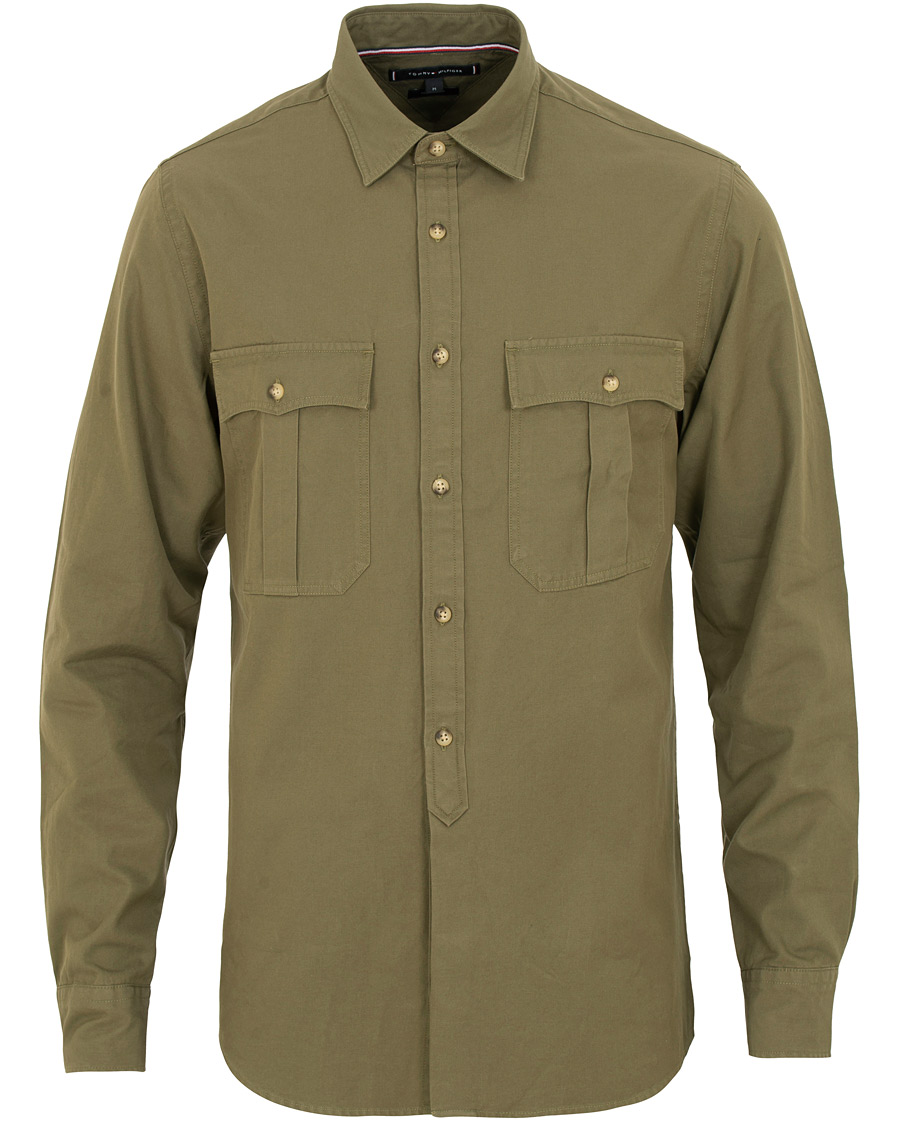 Uomini | Camicie | Tommy Hilfiger | Military Twill Shirt Dusty Olive