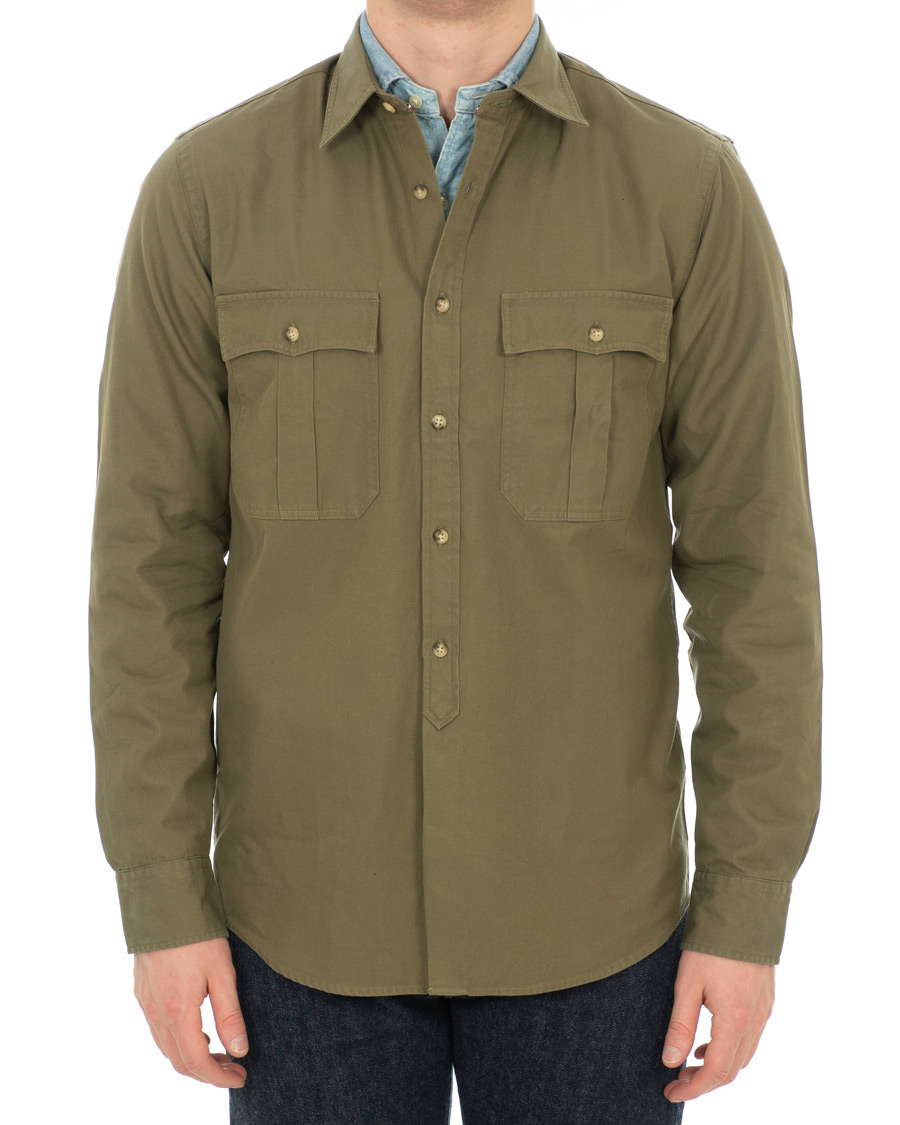 Uomini | Camicie | Tommy Hilfiger | Military Twill Shirt Dusty Olive