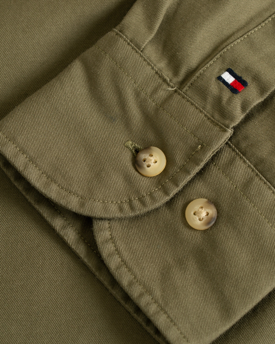 Uomini | Camicie | Tommy Hilfiger | Military Twill Shirt Dusty Olive