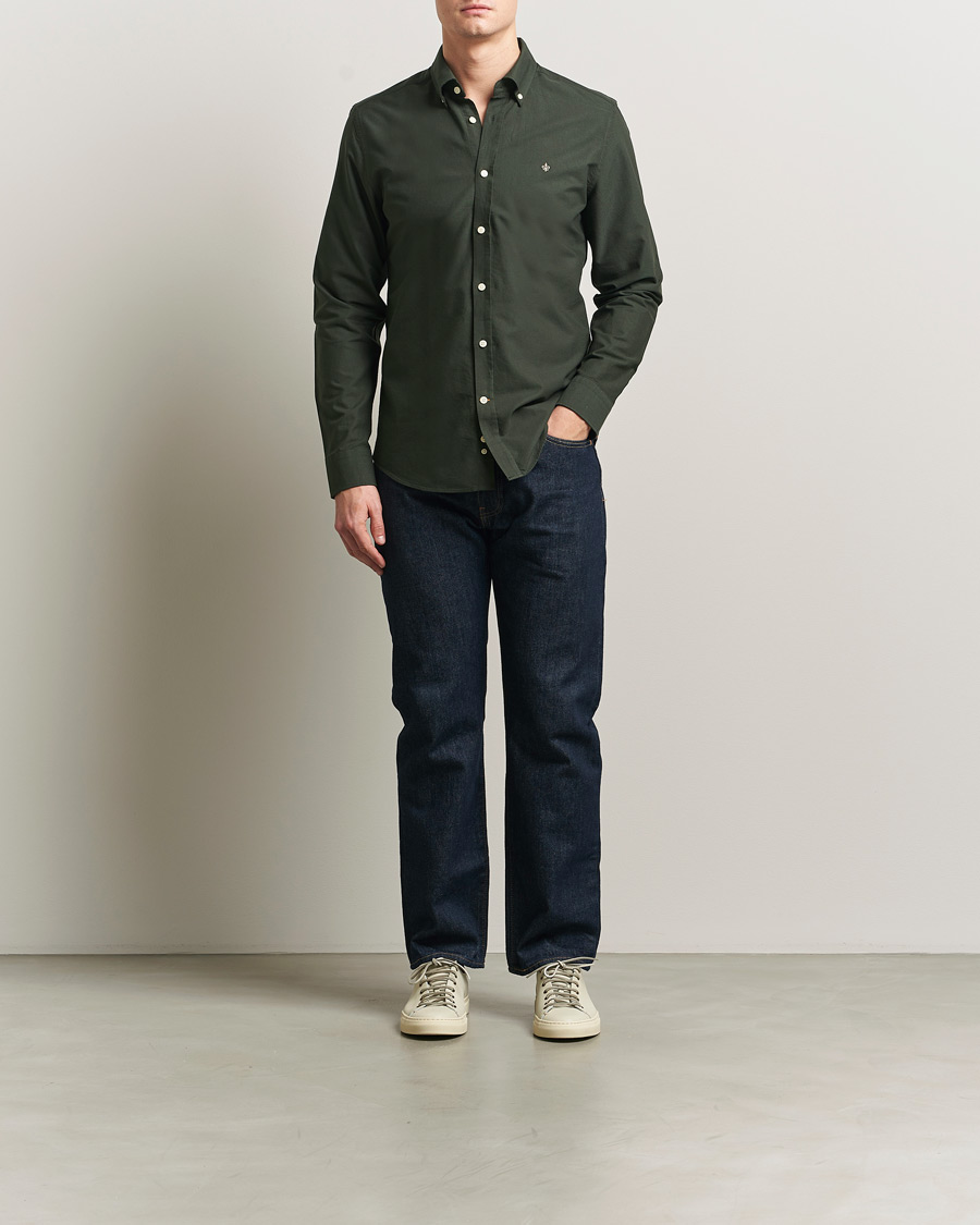 Uomini | Camicie | Morris | Douglas Oxford Shirt Olive