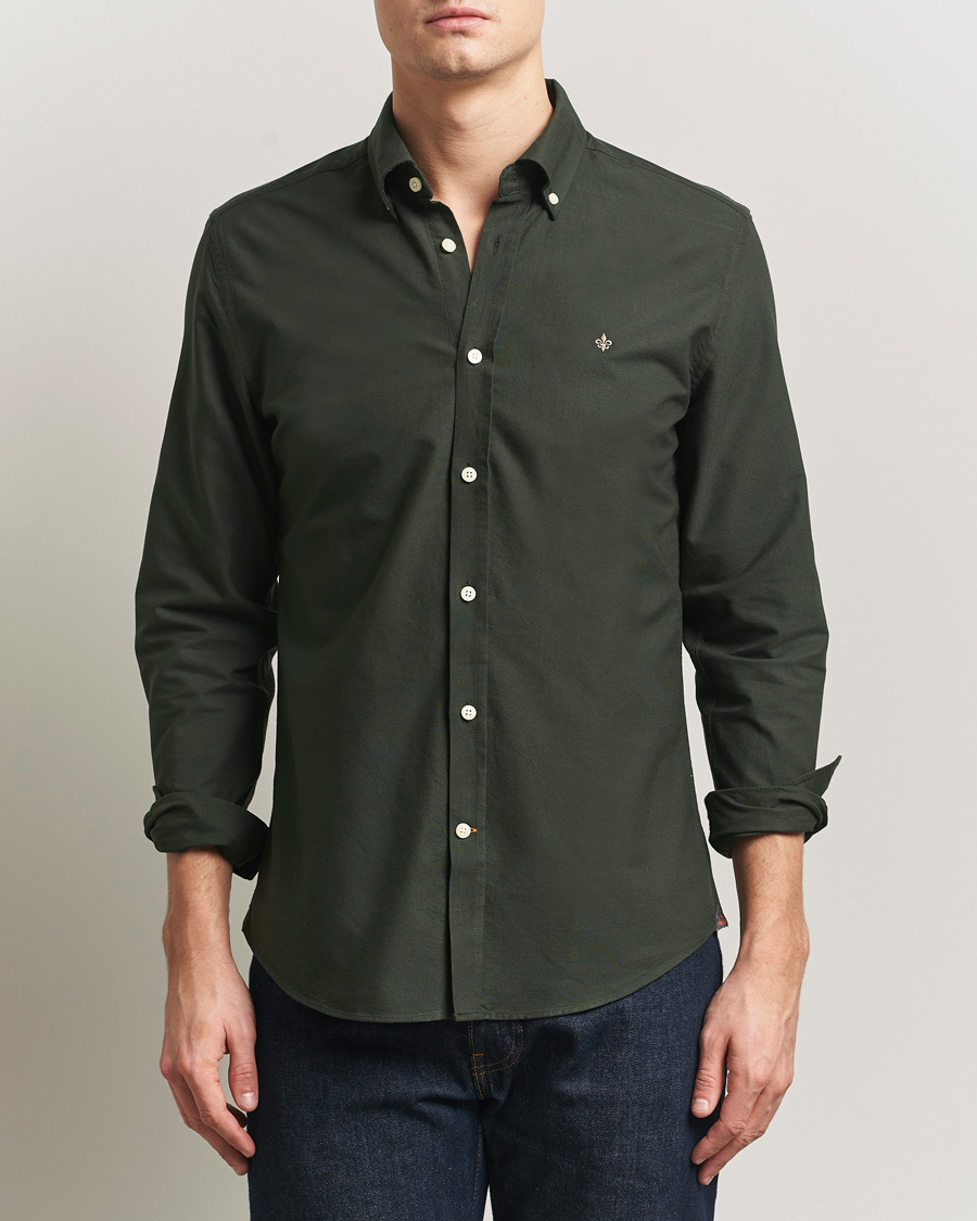 Uomini | Camicie | Morris | Douglas Oxford Shirt Olive