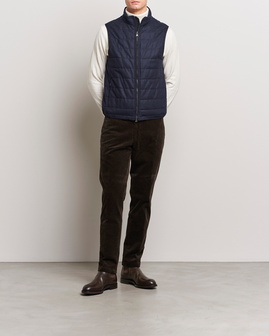 Uomini | Pantaloni | Oscar Jacobson | Denz Corduroy Trousers Dark Brown