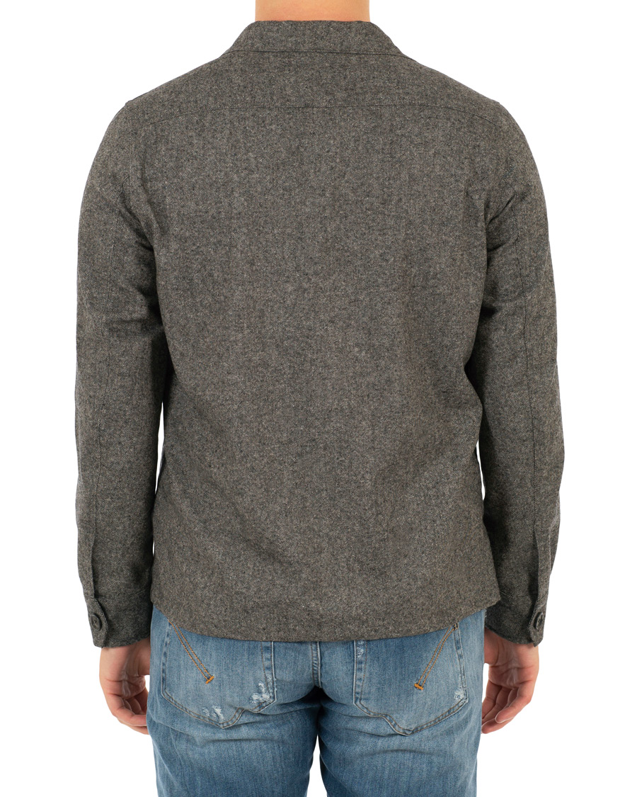 Uomini | Giacche | Oscar Jacobson | Helge Shirt Jacket Salt & Pepper