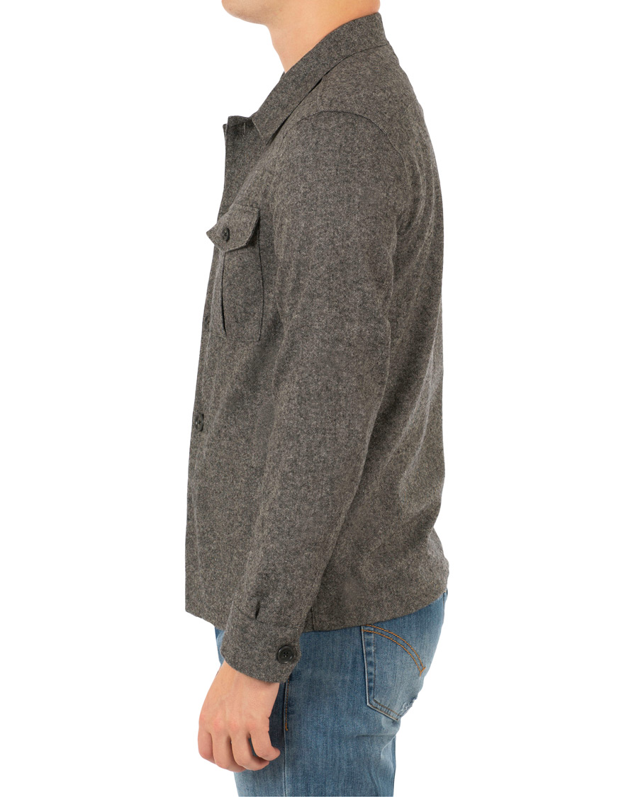 Uomini | Giacche | Oscar Jacobson | Helge Shirt Jacket Salt & Pepper