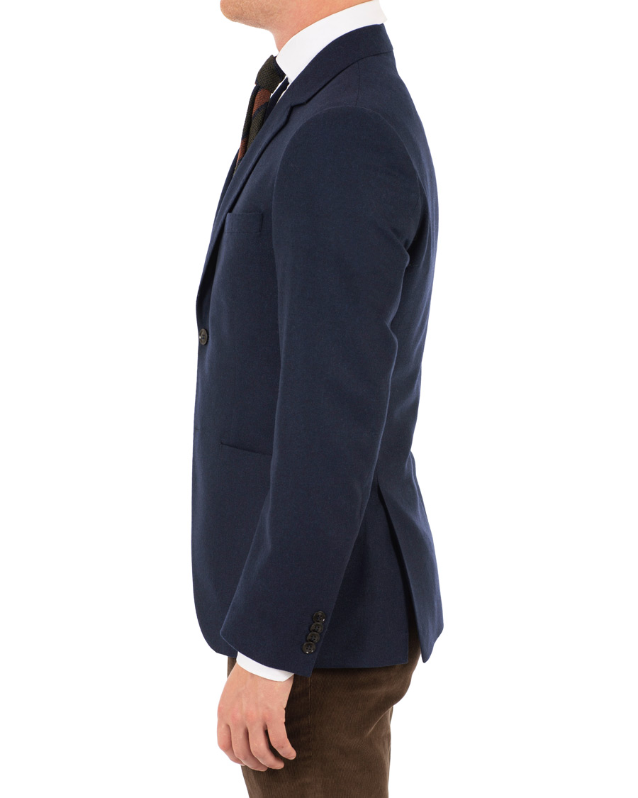 Uomini | Blazers | Tiger of Sweden | Jamot Flannel Patch Pocket Blazer Navy