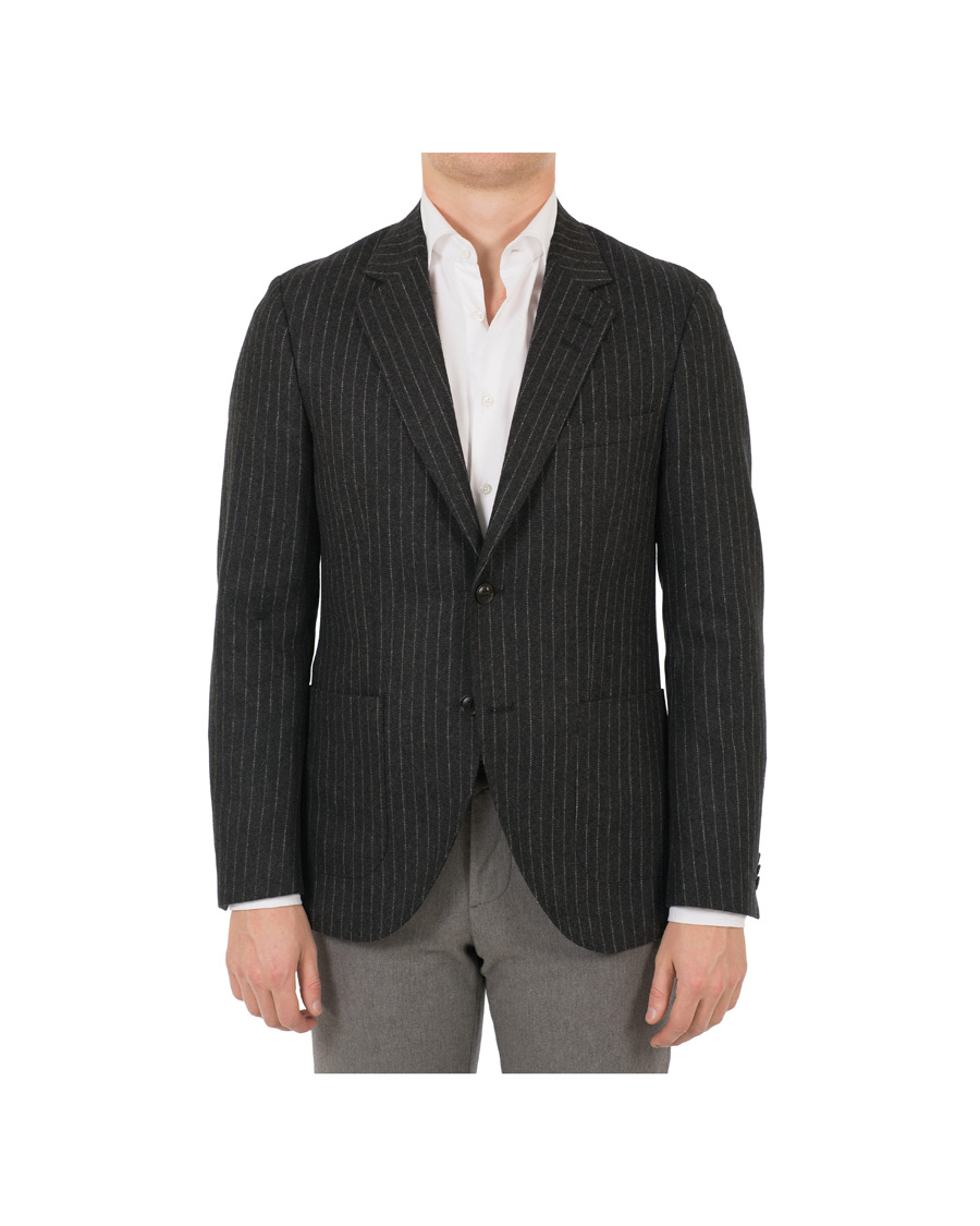 Uomini | Blazers | Tiger of Sweden | Jamot Pinstripe Patch Pocket Blazer Dark Grey