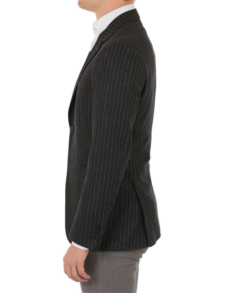 Uomini | Blazers | Tiger of Sweden | Jamot Pinstripe Patch Pocket Blazer Dark Grey