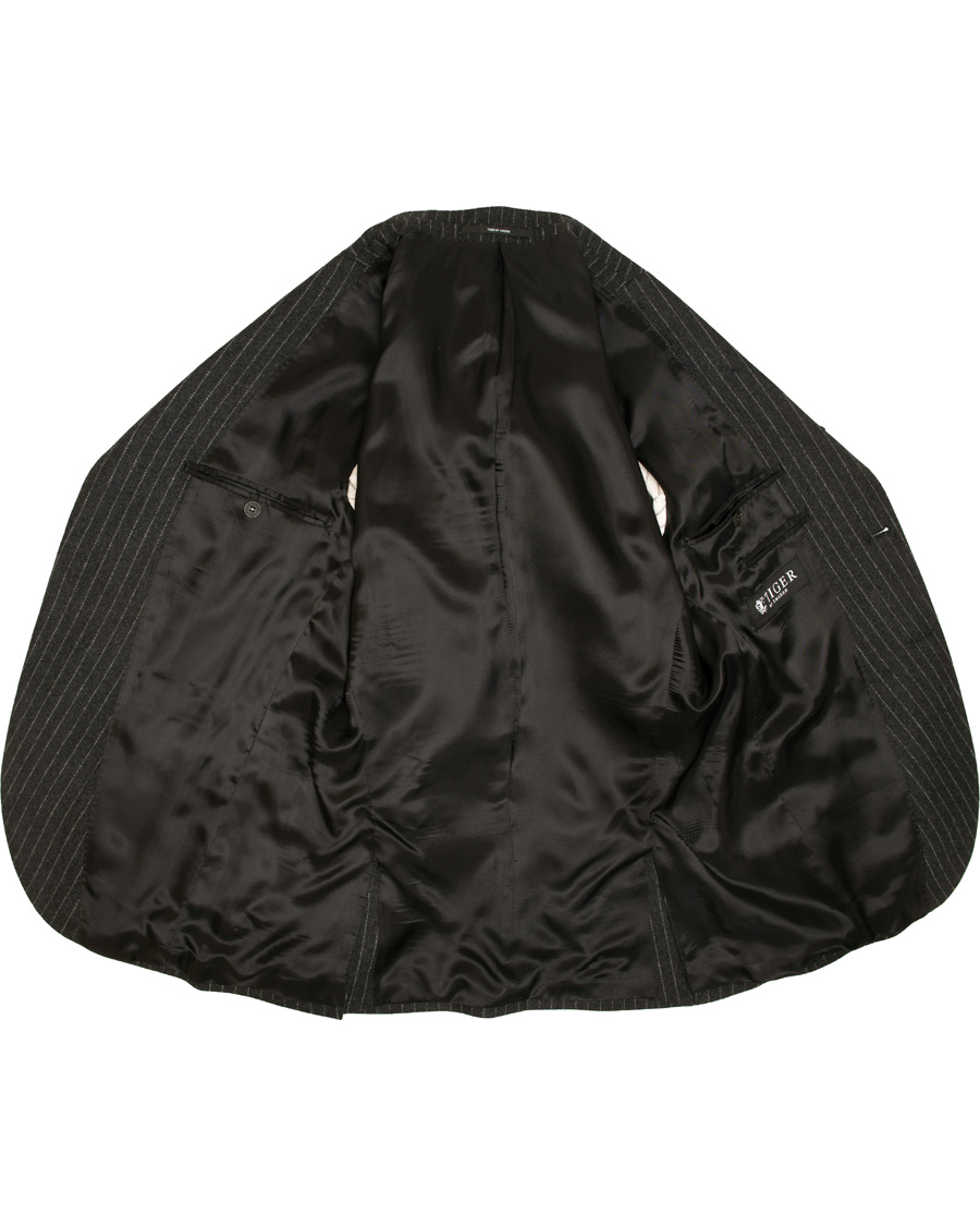 Uomini | Blazers | Tiger of Sweden | Jamot Pinstripe Patch Pocket Blazer Dark Grey