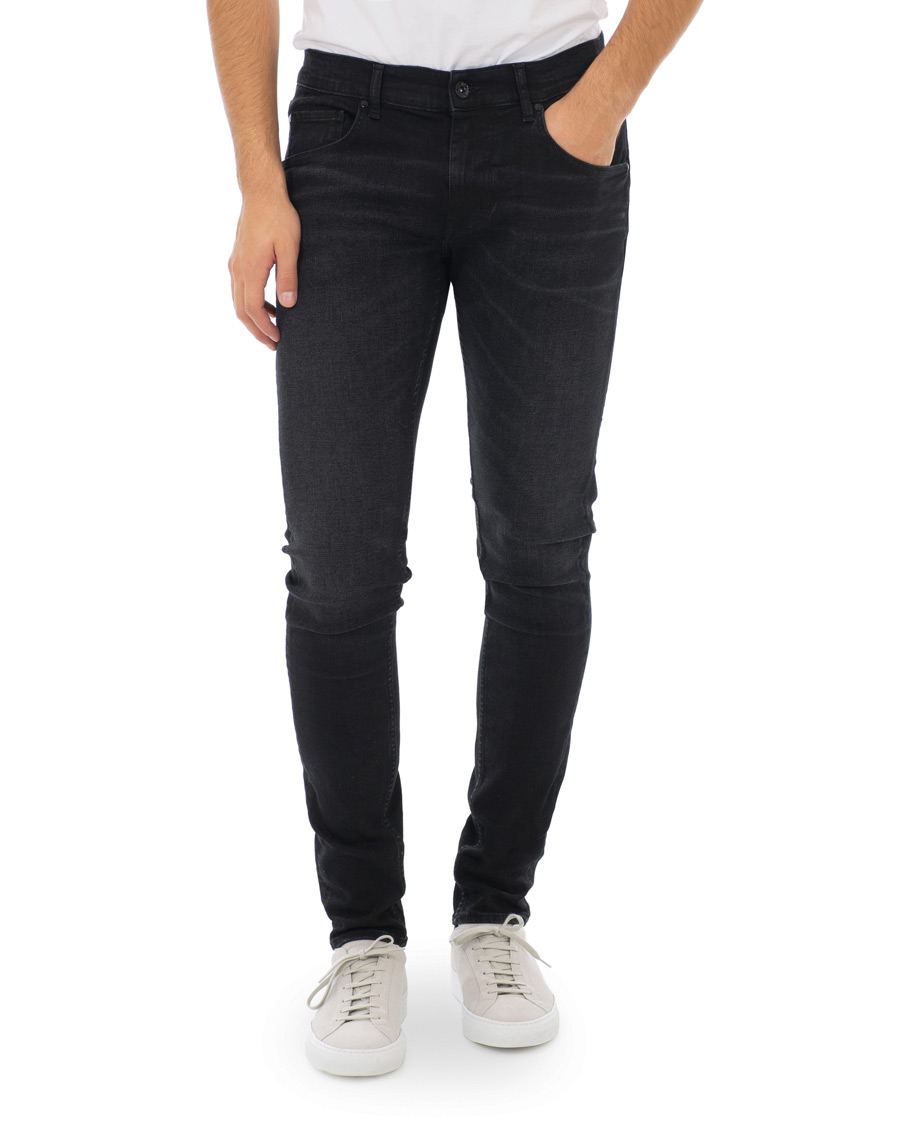 Uomini | Jeans | Tiger of Sweden Jeans | Slim Gray Stretch Jeans Washed Black