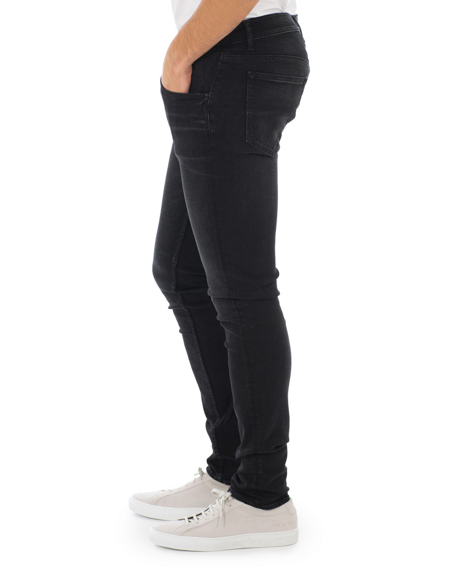 Uomini | Jeans | Tiger of Sweden Jeans | Slim Gray Stretch Jeans Washed Black