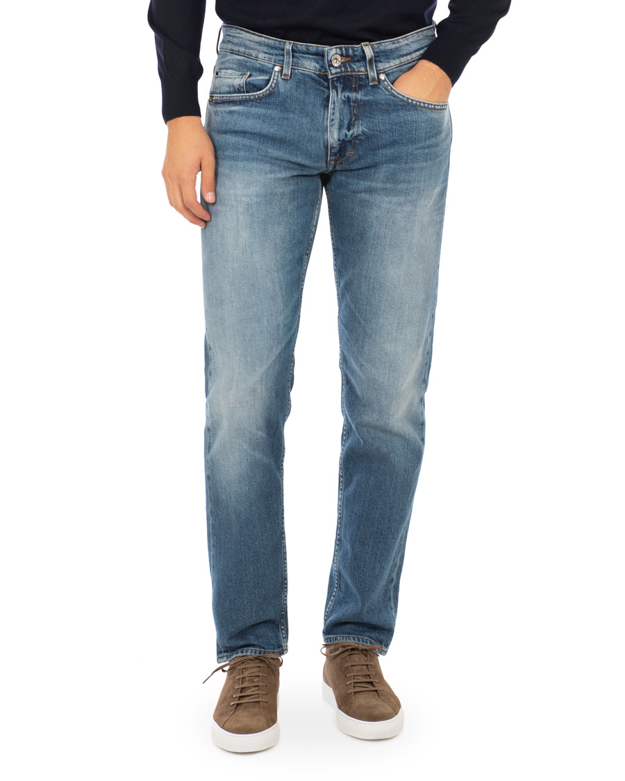Uomini | Jeans | Tiger of Sweden Jeans | Straight Lone Stretch Jeans Mid Blue