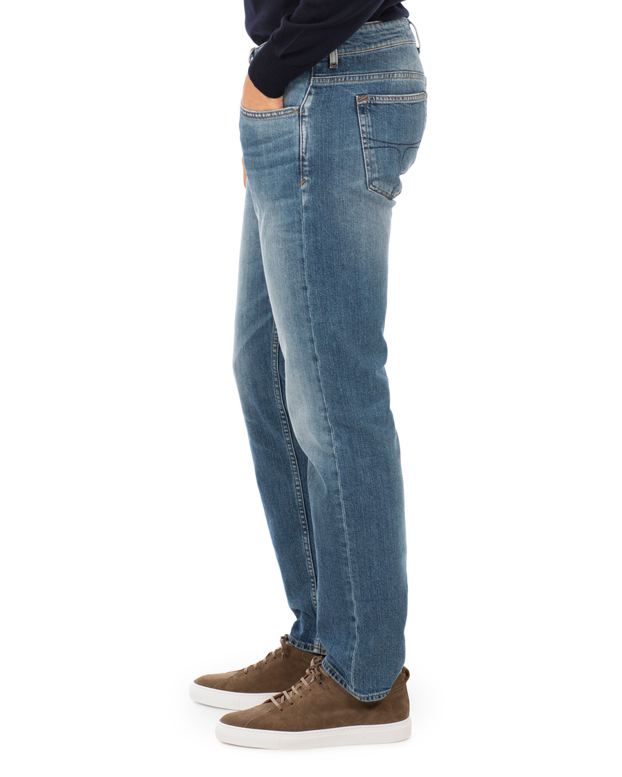 Uomini | Jeans | Tiger of Sweden Jeans | Straight Lone Stretch Jeans Mid Blue