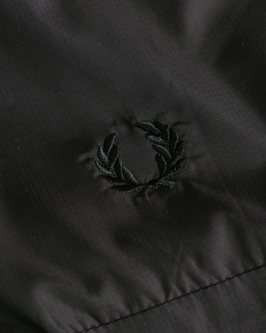 Uomini | Giacche | Fred Perry | Half Zip Hooded Jacket Black