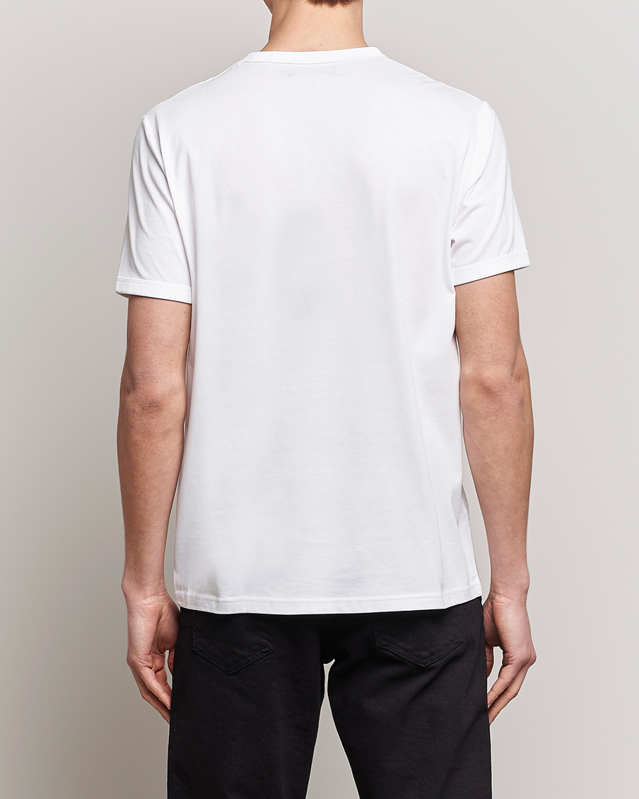 Uomini | T-shirt | Fred Perry | Ringer Crew Neck Tee White