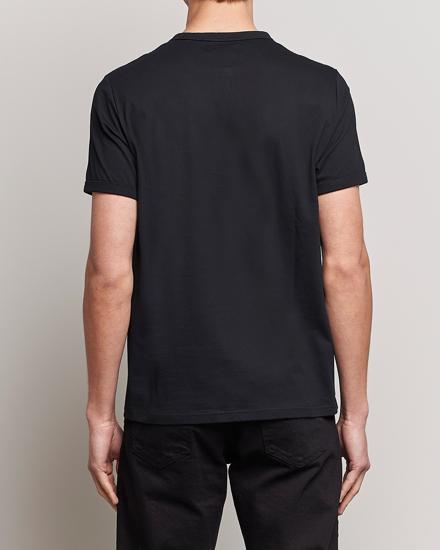 Uomini | T-shirt | Fred Perry | Ringer Crew Neck Tee Black
