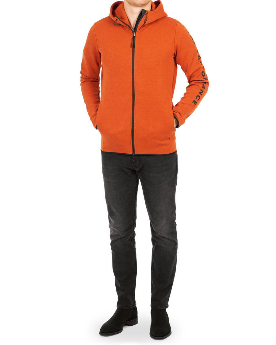 Uomini | Maglieria | Peak Performance | Tech Full Zip Hoodie Desert Clay