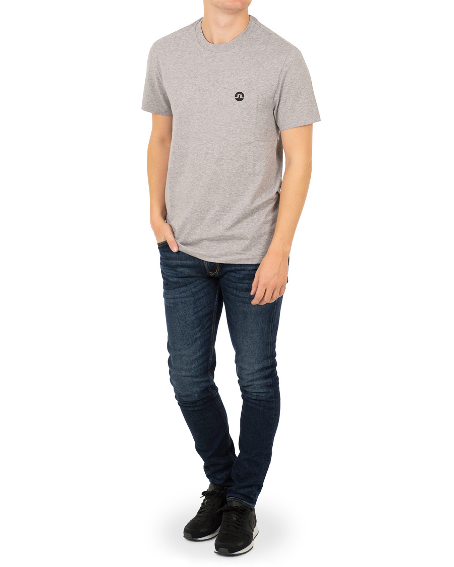 Uomini | T-shirt | J.Lindeberg | Bridge Crew Neck Tee Grey