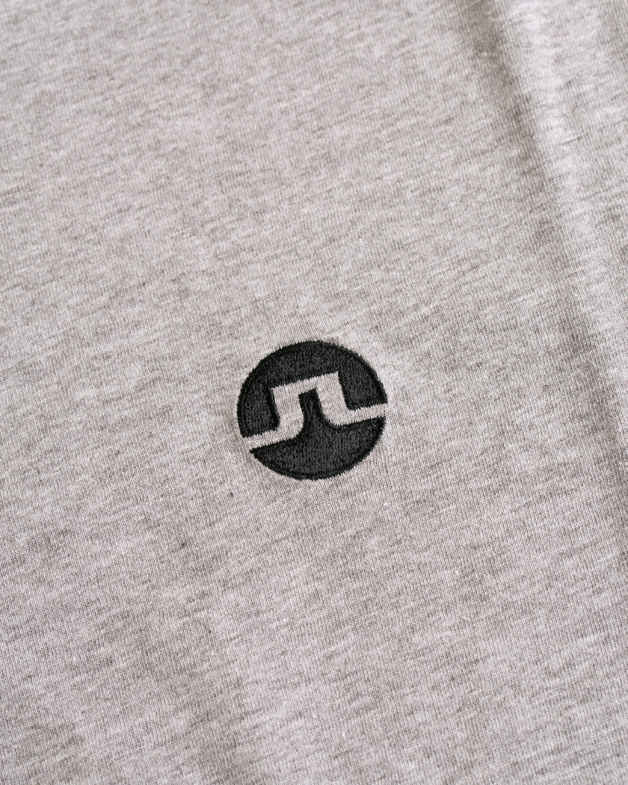 Uomini | T-shirt | J.Lindeberg | Bridge Crew Neck Tee Grey