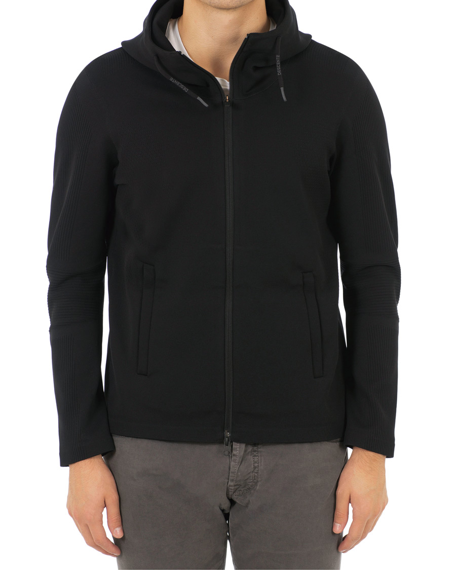 Uomini | Maglieria | Descente Allterrain | Crescent Fusionknit Hoodie Jacket Black