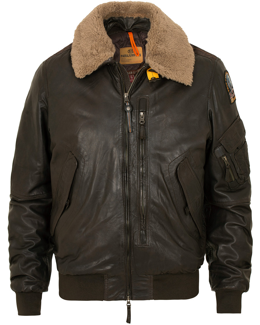Uomini | Giacche | Parajumpers | Josh Leather Jacket Dark Brown