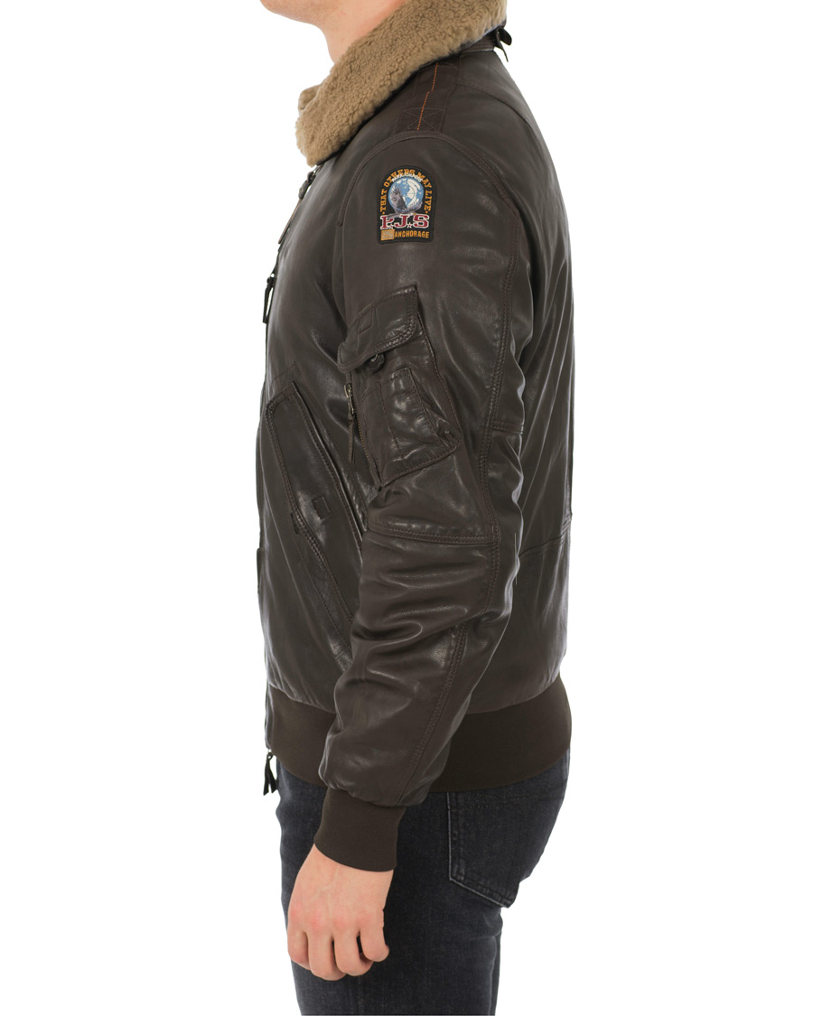 Uomini | Giacche | Parajumpers | Josh Leather Jacket Dark Brown