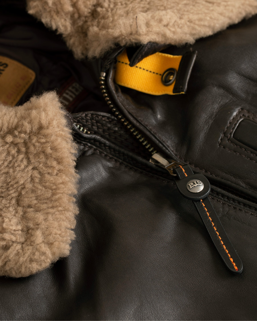 Uomini | Giacche | Parajumpers | Josh Leather Jacket Dark Brown