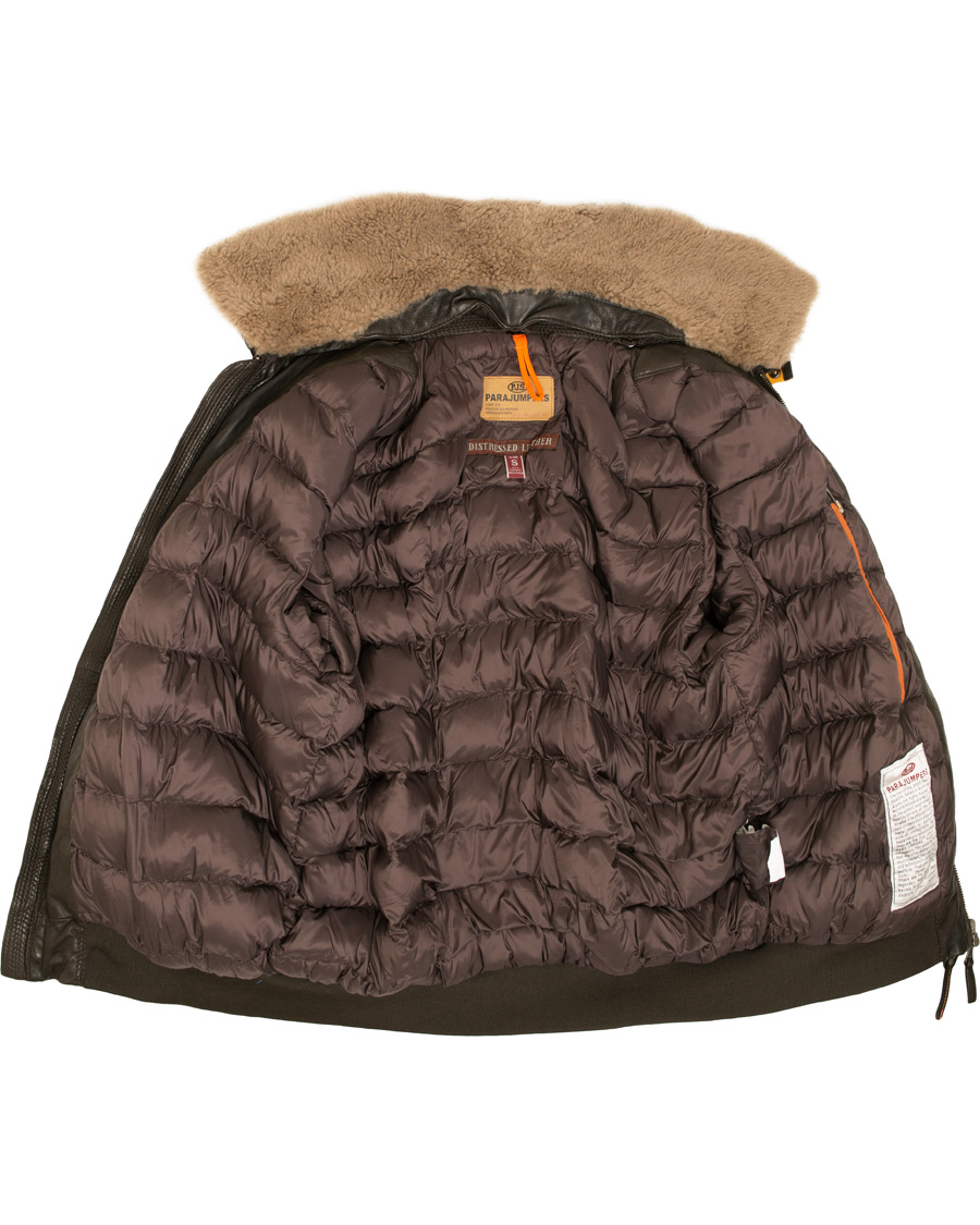 Uomini | Giacche | Parajumpers | Josh Leather Jacket Dark Brown