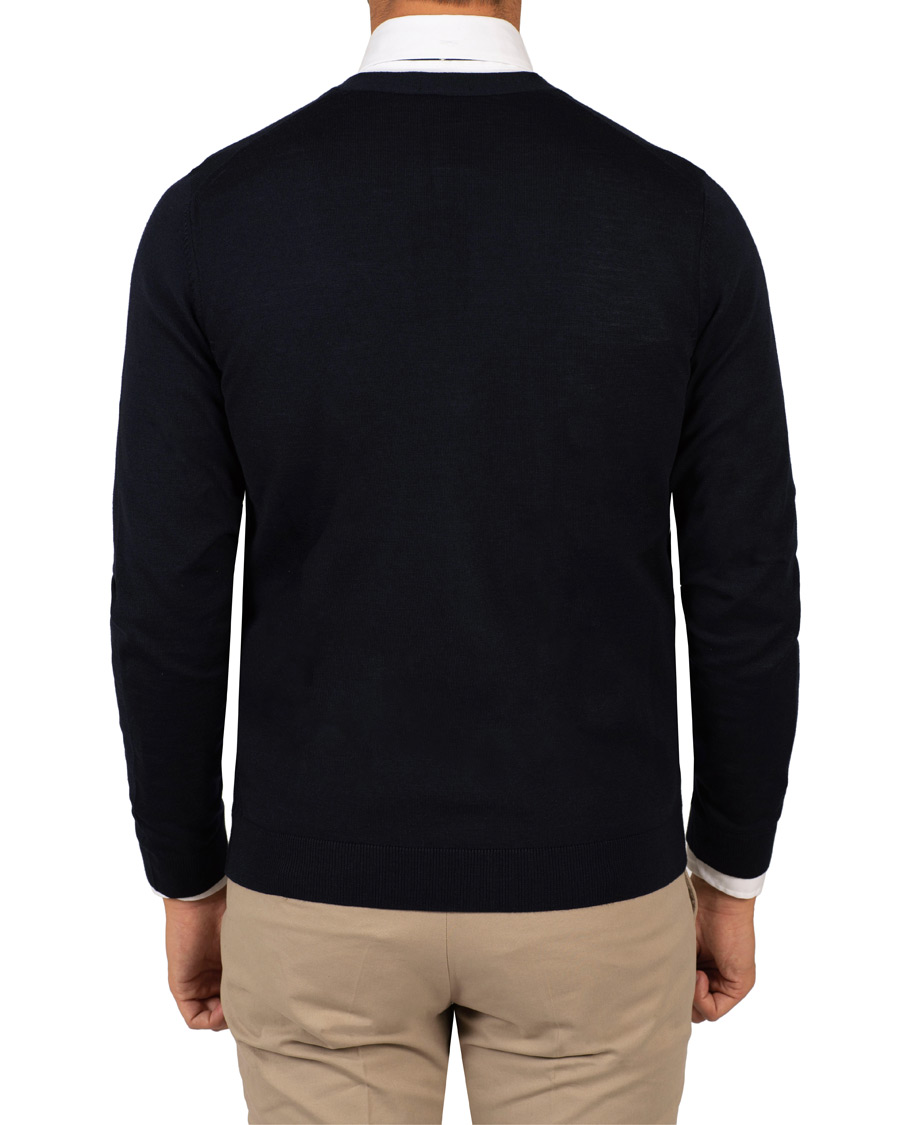 Uomini | Maglieria | BOSS BLACK | BOSS Mardon Extra Fine Merino Cardigan Dark Navy