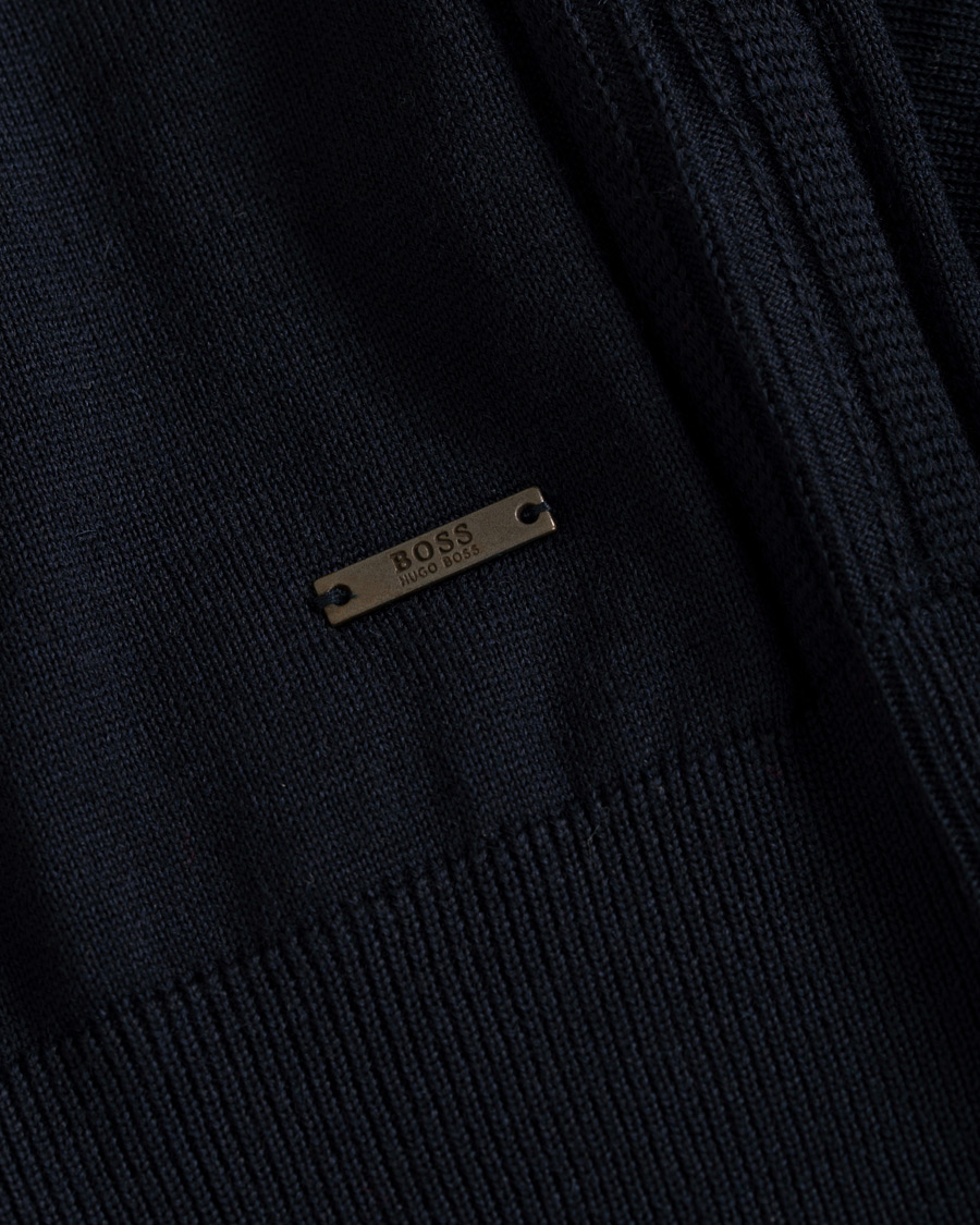 Uomini | Maglieria | BOSS BLACK | BOSS Mardon Extra Fine Merino Cardigan Dark Navy