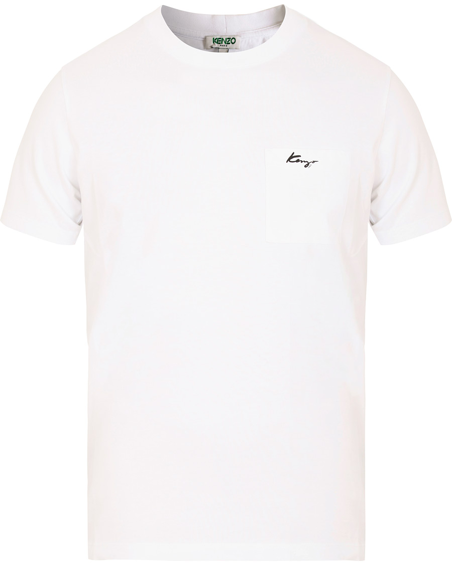 Uomini | T-shirt | KENZO | Small Logo Signature Pocket T-shirt White