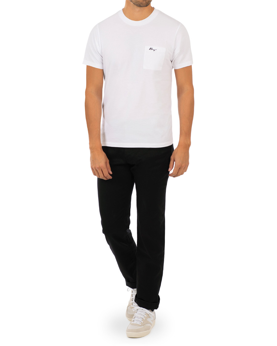 Uomini | T-shirt | KENZO | Small Logo Signature Pocket T-shirt White