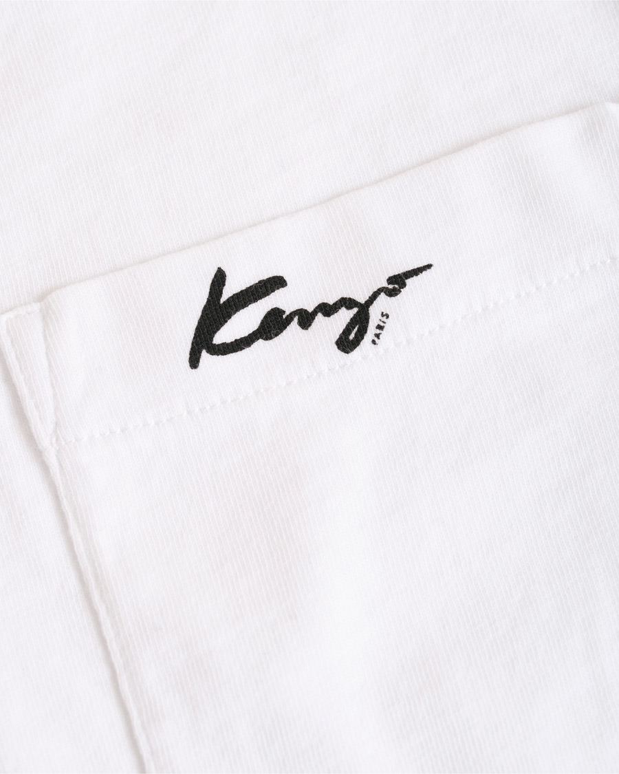 Uomini | T-shirt | KENZO | Small Logo Signature Pocket T-shirt White