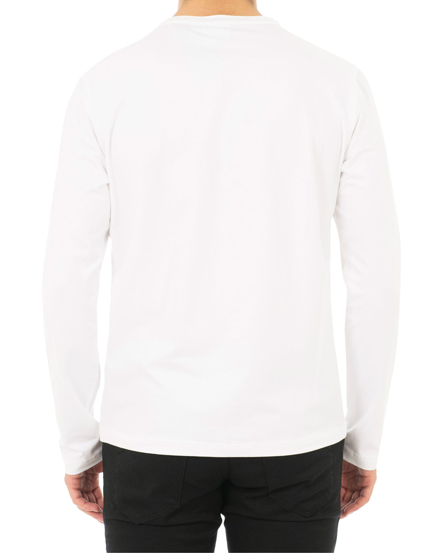 Uomini | T-shirt | EA7 | Train Logo Crew Neck Long Sleeve Tee White